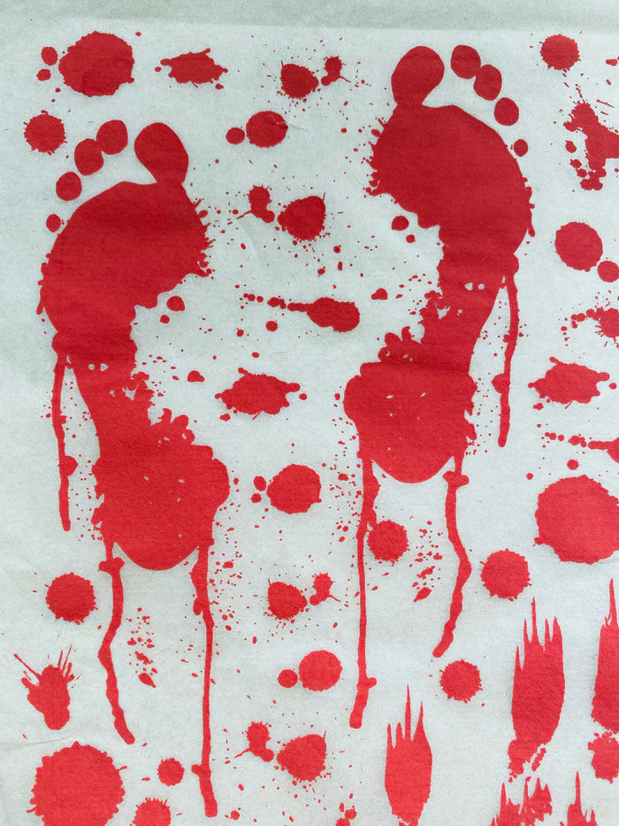 Blood Splatter Transfer Sheet Red