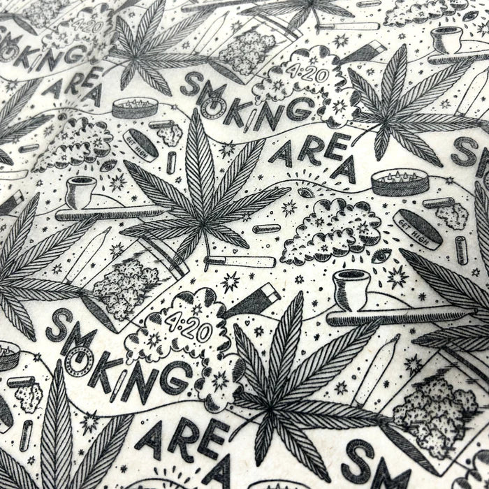 Smoking Section Underglaze Transfer Sheet - Black