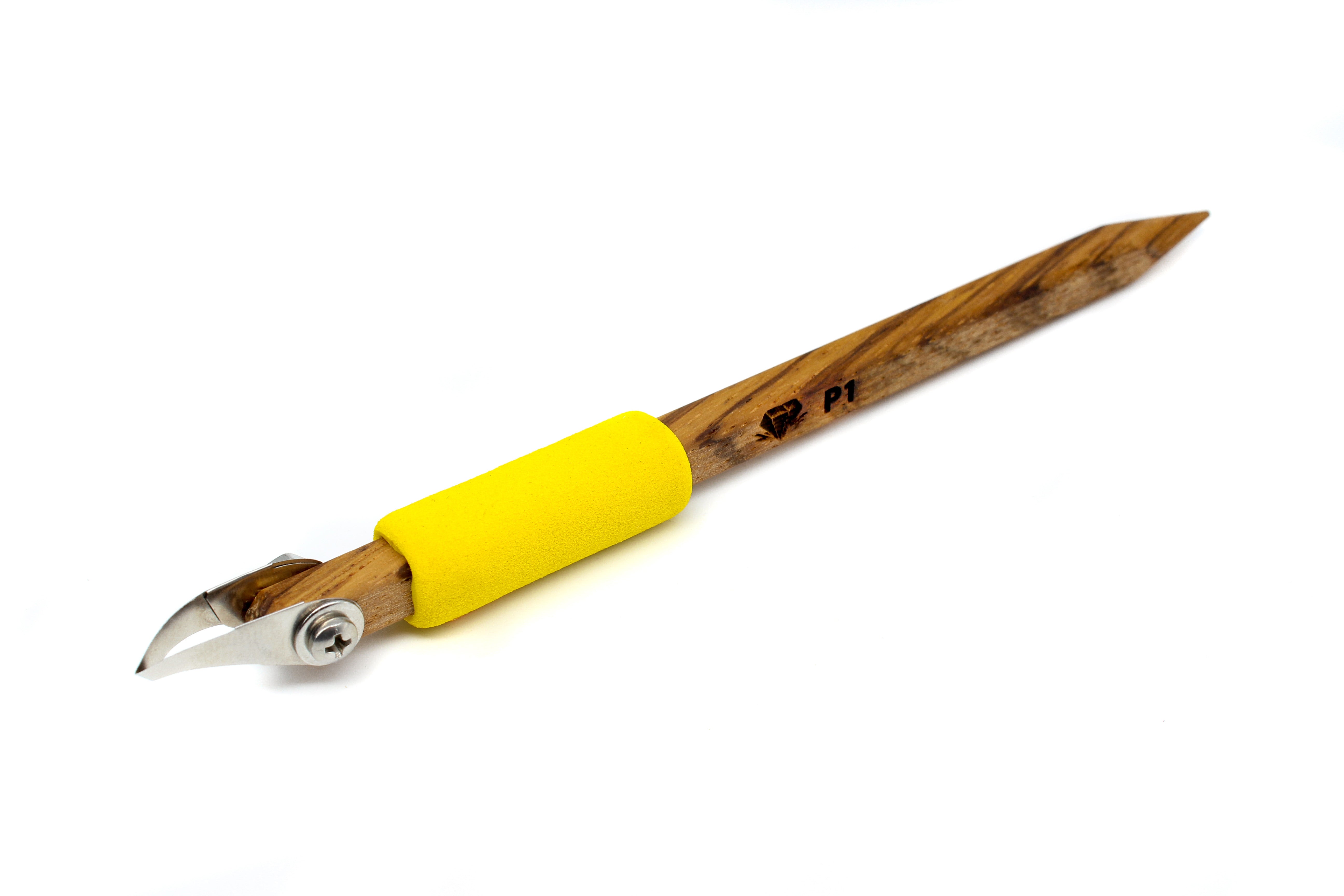 P1 Curved V Tip Clay Carving Tool