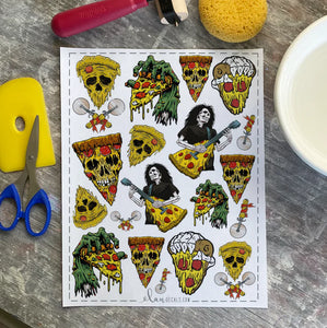 Horror Pizza Overglaze Decal Sheet