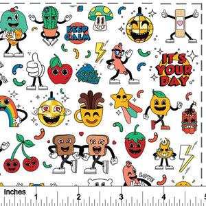 Retro cartoons Overglaze Decal Sheet