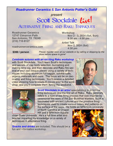 Scott Stockdale Workshop - Alternative Firing and Raku - Nov 2024