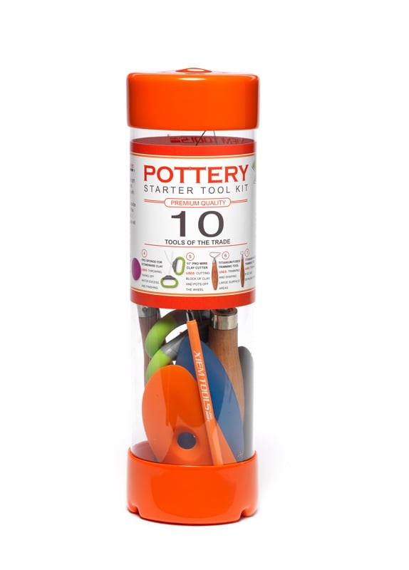 10 Piece Premium Pottery Starter Kit