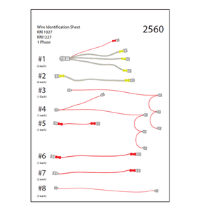 KM 1x27 1PH MASTER HARNESS WIRES