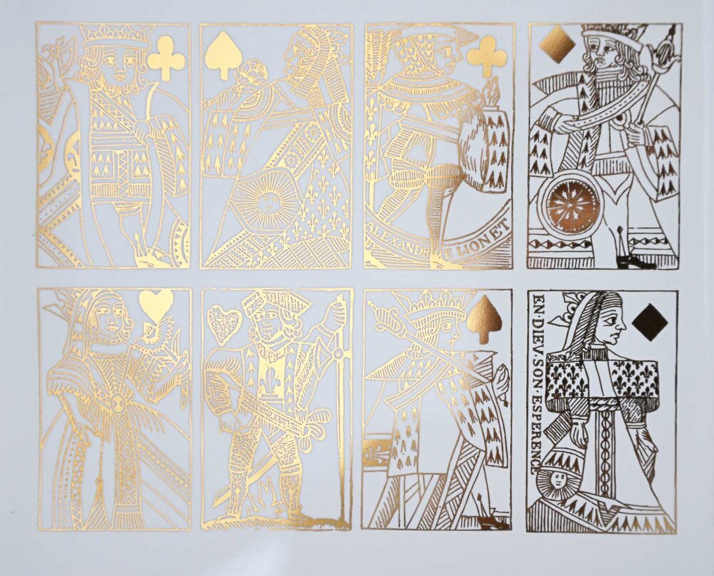 Antique Playing Cards Decal