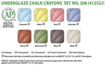 Underglaze Chalk Crayons Set #208