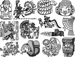 Pre-Columbian Artifacts Decal Black