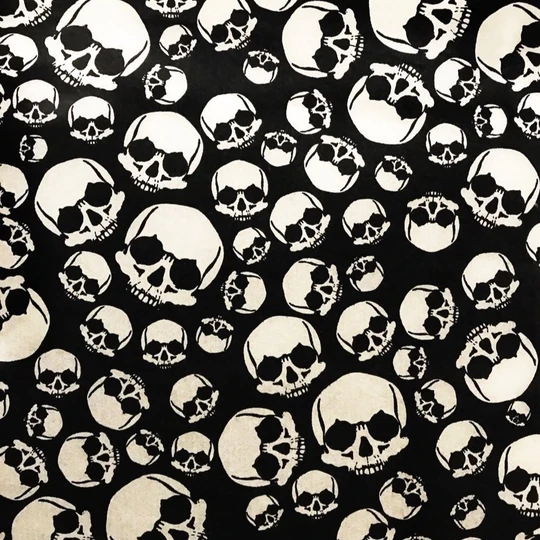 Skulls Transfer Paper - Black