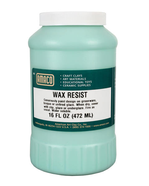  Mayco Wax Resist for ceramics 2 oz. bottle Wax Resist acts to  repels glaze from the surface to which it is applied. : Arts, Crafts &  Sewing